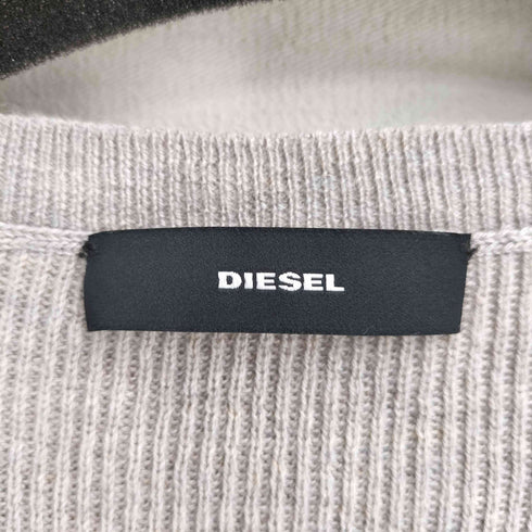 ディーゼル DIESEL 00S ウール混 コットン ドッキング Vネック ニット ワンピース レディース